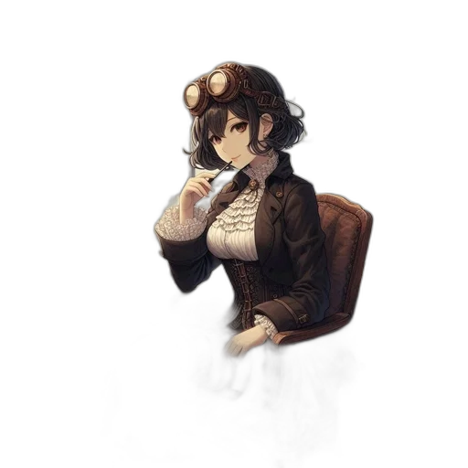 staff, jacket, mask, hat transparent PNG cut-out