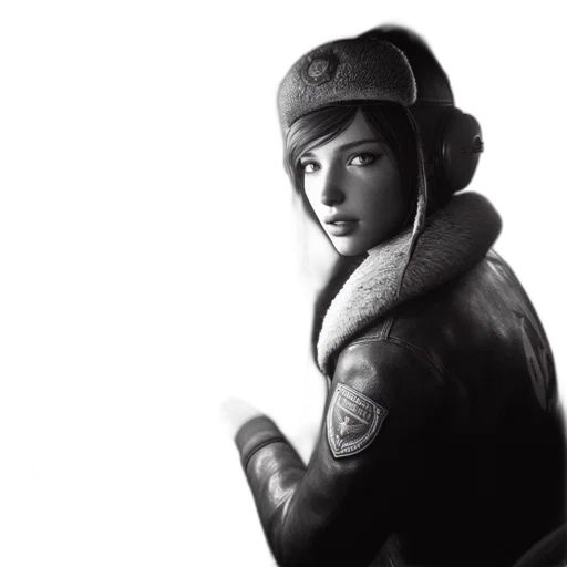 hat, jacket, face, weapon transparent PNG cut-out