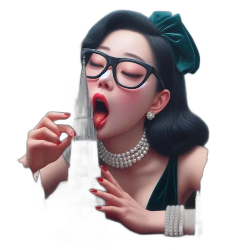 jewelry, food, staff, face transparent PNG cut-out