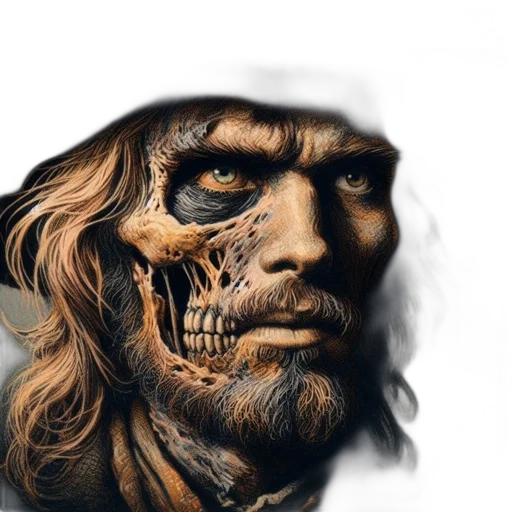 face, mask, photorealistic, fantasy art transparent PNG cut-out
