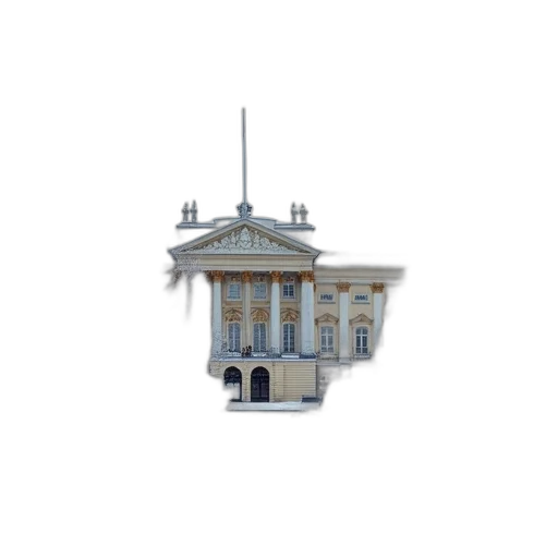 building, staff, crown, 3d render transparent PNG cut-out