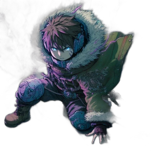 creature, dragon, jacket, mask transparent PNG cut-out