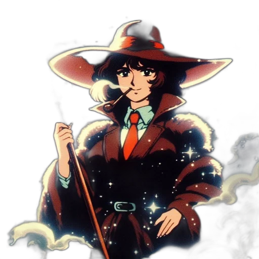staff, hat, jacket, concept art transparent PNG cut-out