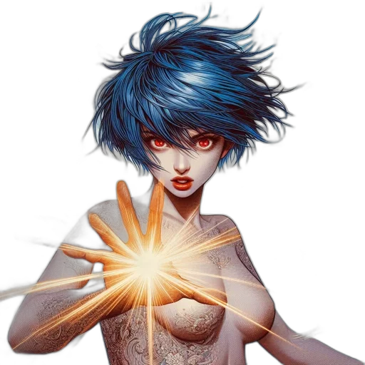 hair, jewelry, comic book art, fantasy art transparent PNG cut-out