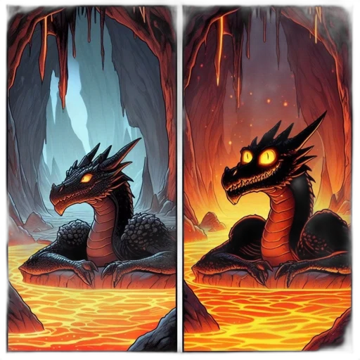 dragon, concept art, fantasy art, comic book art transparent PNG cut-out