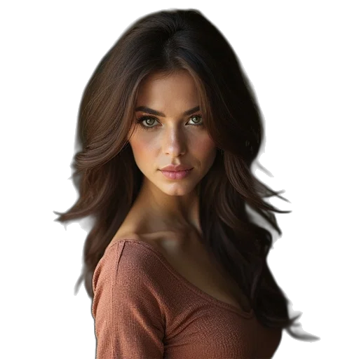 hair, dress, face, crown transparent PNG cut-out