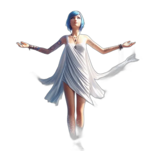 dress, concept art, 3d render, fantasy art transparent PNG cut-out