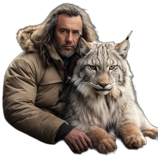 animal, jacket, creature, photorealistic transparent PNG cut-out