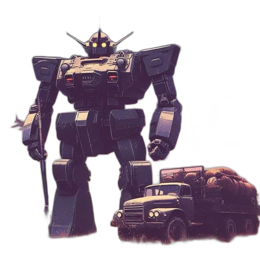 robot, weapon, concept art, watercolor transparent PNG cut-out