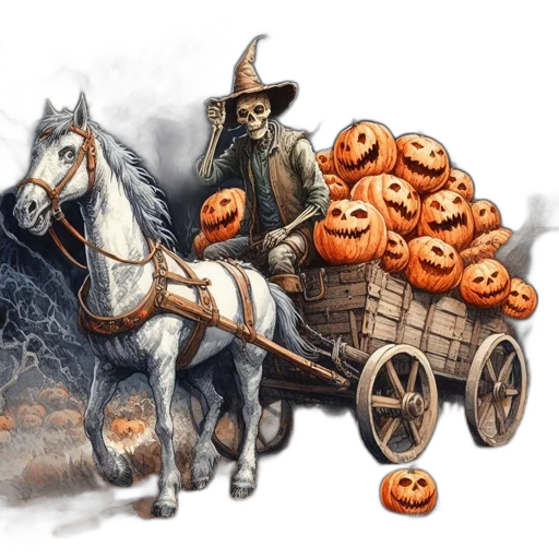 concept art, fantasy art, fog, halloween transparent PNG cut-out