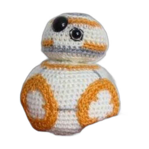 robot, hand, holding, crocheted transparent PNG cut-out