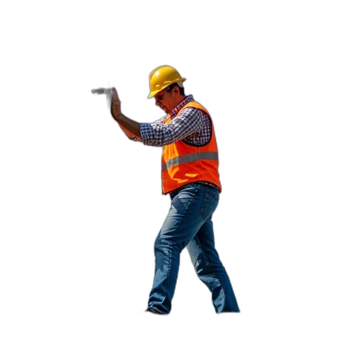 staff, robot, jacket, weapon transparent PNG cut-out