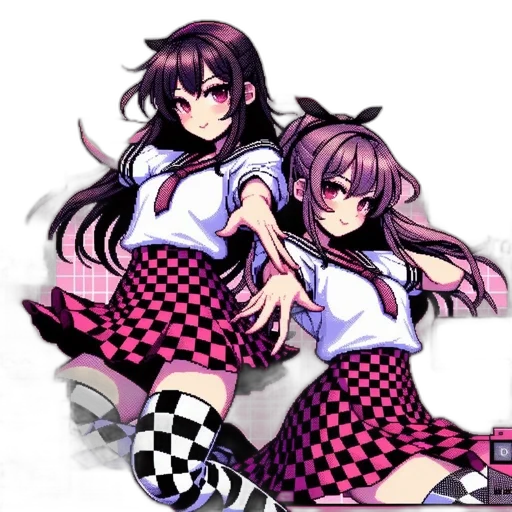dress, furniture, pixel art, anime transparent PNG cut-out
