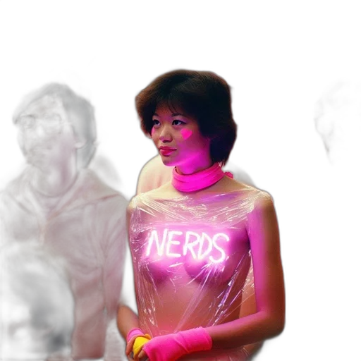 dress, vaporwave, concept art, cyberpunk transparent PNG cut-out