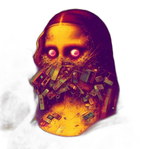 mask, face, creature, robot transparent PNG cut-out