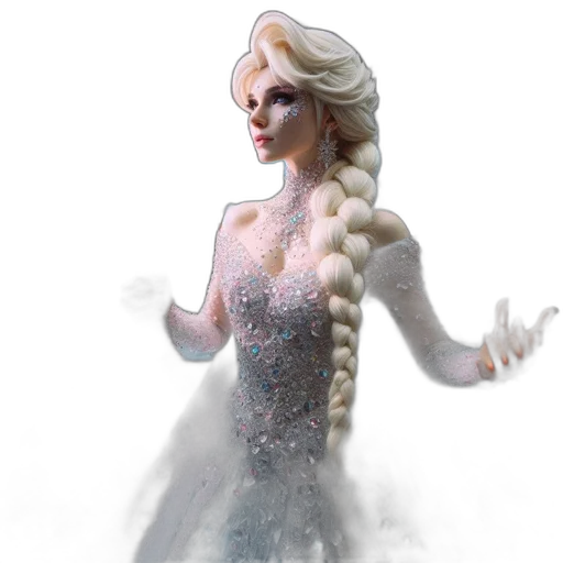 dress, concept art, 3d render, fantasy art transparent PNG cut-out