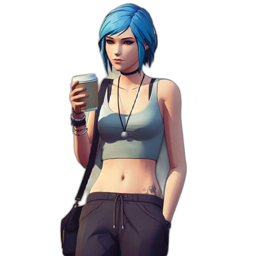 staff, concept art, cyberpunk, fantasy art transparent PNG cut-out