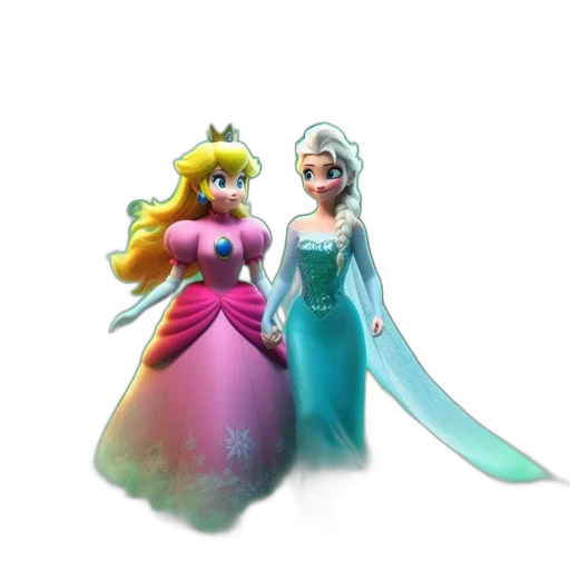 crown, dress, 3d render, concept art transparent PNG cut-out