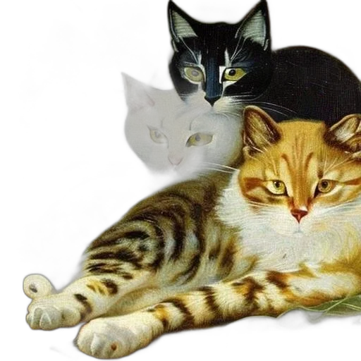 animal, jewelry, photorealistic, oil painting transparent PNG cut-out