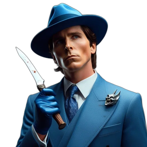 staff, weapon, hat, jacket transparent PNG cut-out