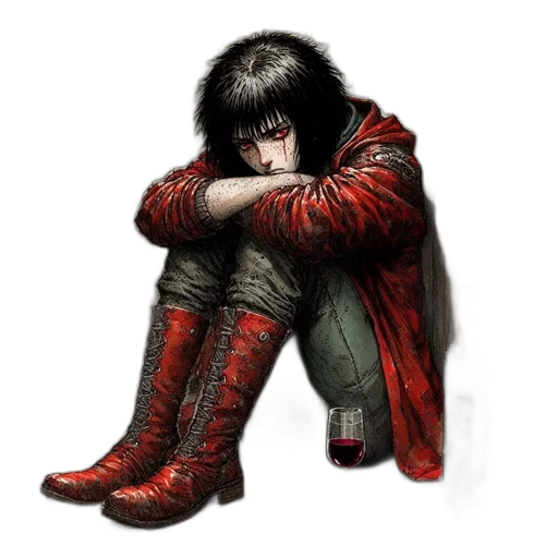 jacket, concept art, comic book art, fantasy art transparent PNG cut-out