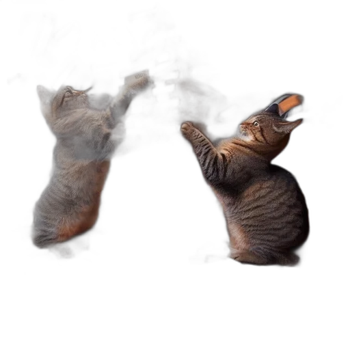 animal, concept art, photorealistic, fire transparent PNG cut-out