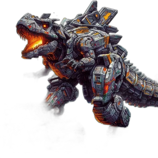 dragon, weapon, robot, creature transparent PNG cut-out