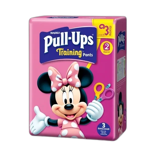 3d render, package, huggies, pull-ups transparent PNG cut-out