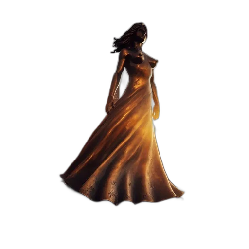dress, hat, hair, jewelry transparent PNG cut-out