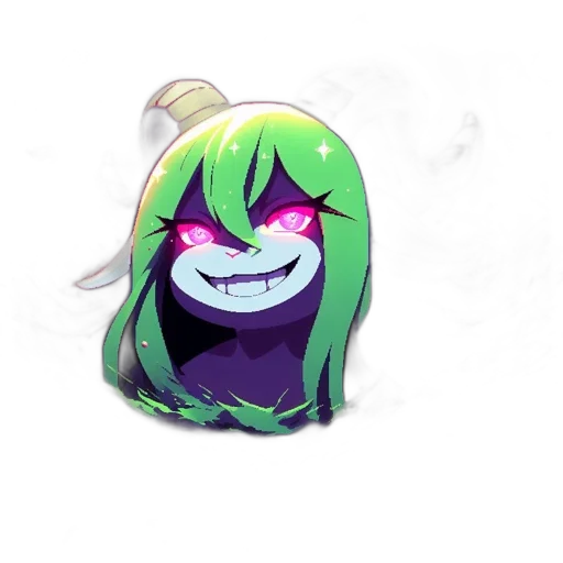 mask, creature, hat, staff transparent PNG cut-out