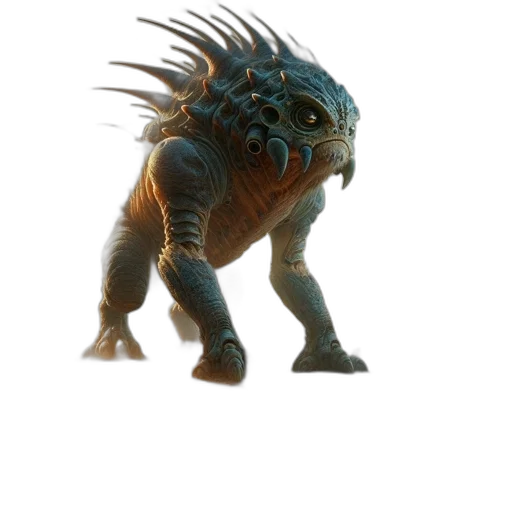 creature, dragon, animal, staff transparent PNG cut-out