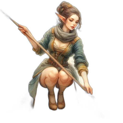 staff, sword, weapon, fantasy art transparent PNG cut-out