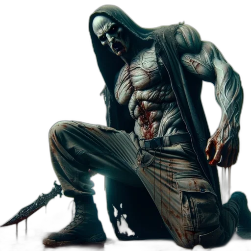 creature, concept art, comic book art, cyberpunk transparent PNG cut-out