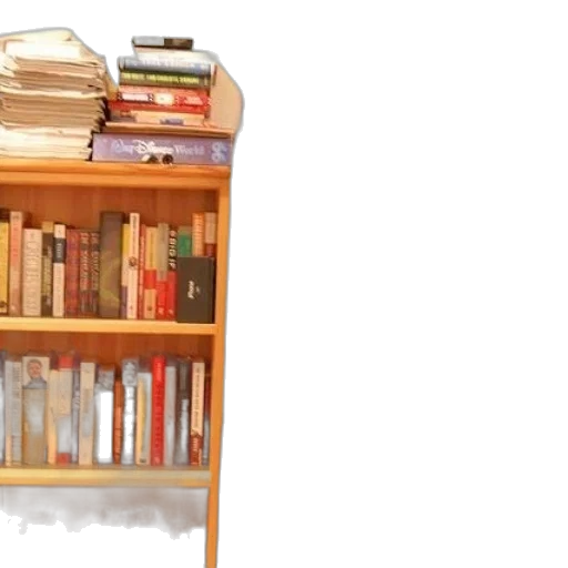 furniture, staff, 3d render, bookshelf transparent PNG cut-out