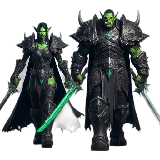 concept art, fantasy art, 3d render, green transparent PNG cut-out