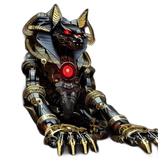 robot, animal, jewelry, staff transparent PNG cut-out