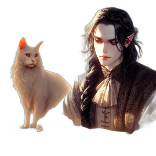 animal, fantasy art, concept art, watercolor transparent PNG cut-out