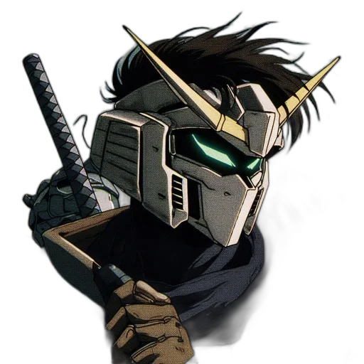 mask, robot, weapon, sword transparent PNG cut-out