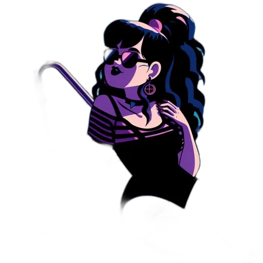 staff, hair, dress, cartoon transparent PNG cut-out