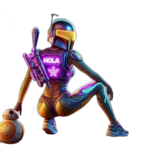 robot, weapon, concept art, pixel art transparent PNG cut-out