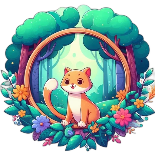 staff, animal, pixel art, fantasy art transparent PNG cut-out