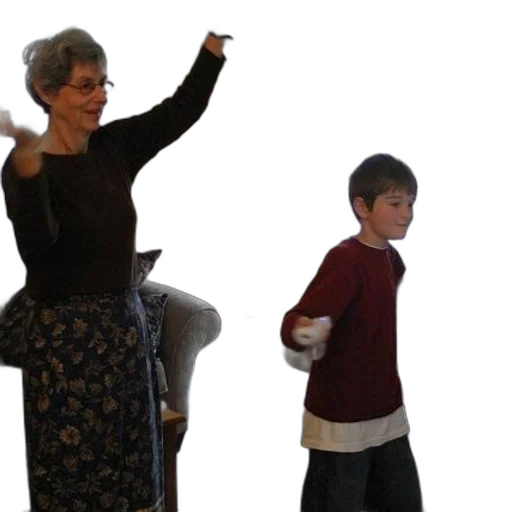 3d render, woman, boy, play transparent PNG cut-out