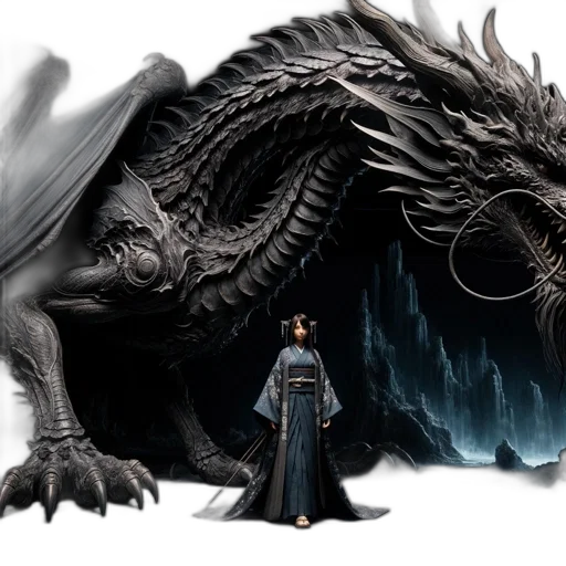 dragon, concept art, fantasy art, comic book art transparent PNG cut-out