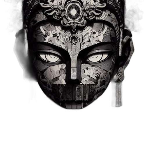 mask, face, robot, crown transparent PNG cut-out