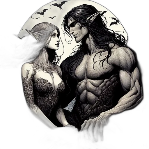 fantasy art, comic book art, concept art, pixel art transparent PNG cut-out