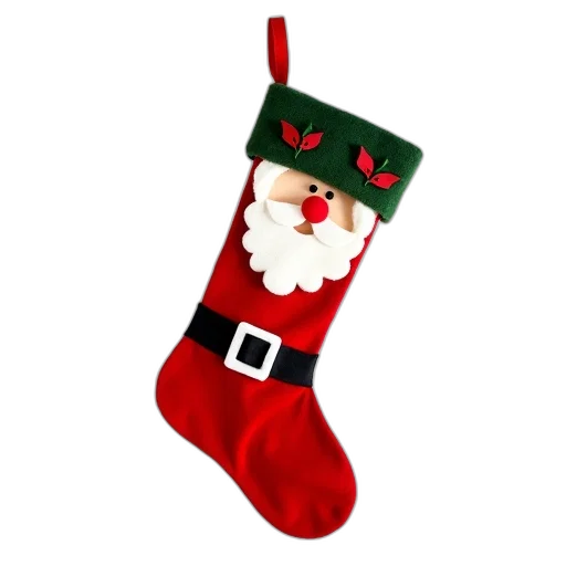 shoes, red, christmas, stocking transparent PNG cut-out