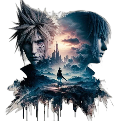 concept art, fantasy art, pixel art, anime transparent PNG cut-out