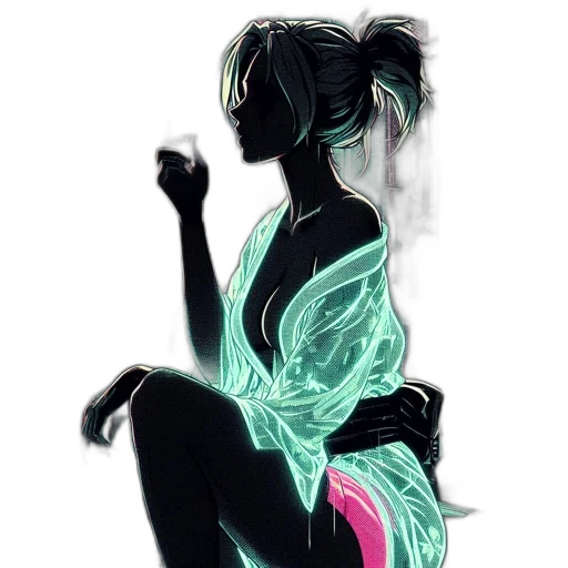 dress, mask, creature, hair transparent PNG cut-out