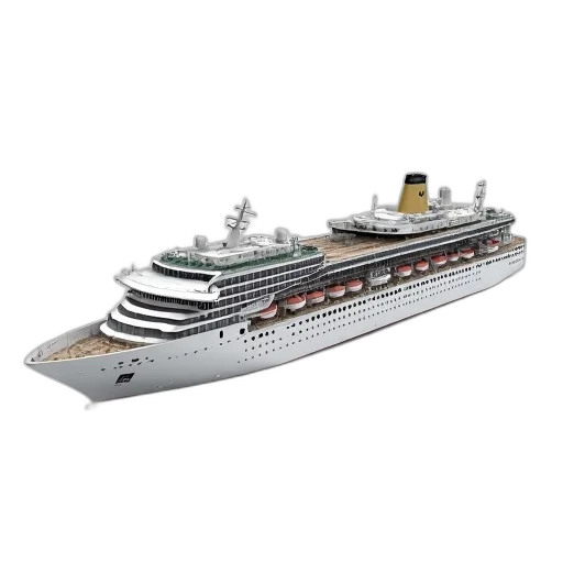 3d render, photorealistic, model, cruise transparent PNG cut-out