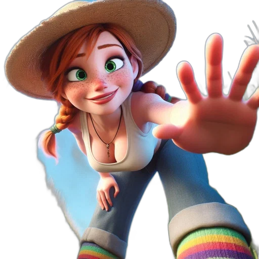 hat, staff, face, dress transparent PNG cut-out